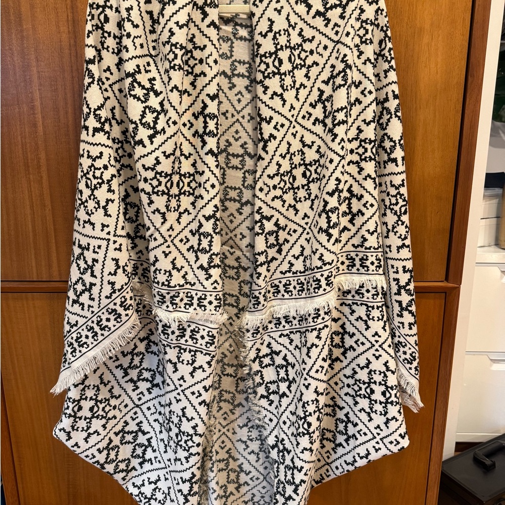 Free People Black and White Kimono